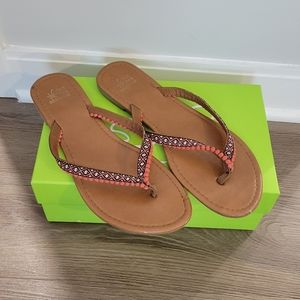 Women's embroidered sandals